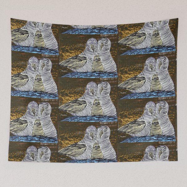 Item preview, Bird Family By Artguru 0598, 28 X 22, - Acrylic On Paper designed and sold by Art Guru.