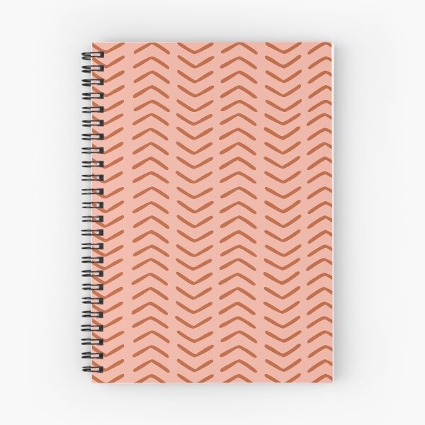 Item preview, Boho Arrows Tribal Mudcloth Pattern, Terracotta and Pink designed and sold by meggydesigns.