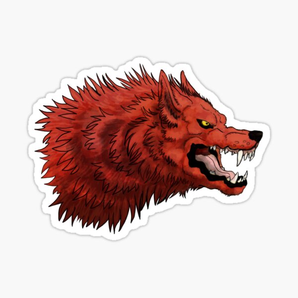 Snarling Wolf Stickers for Sale