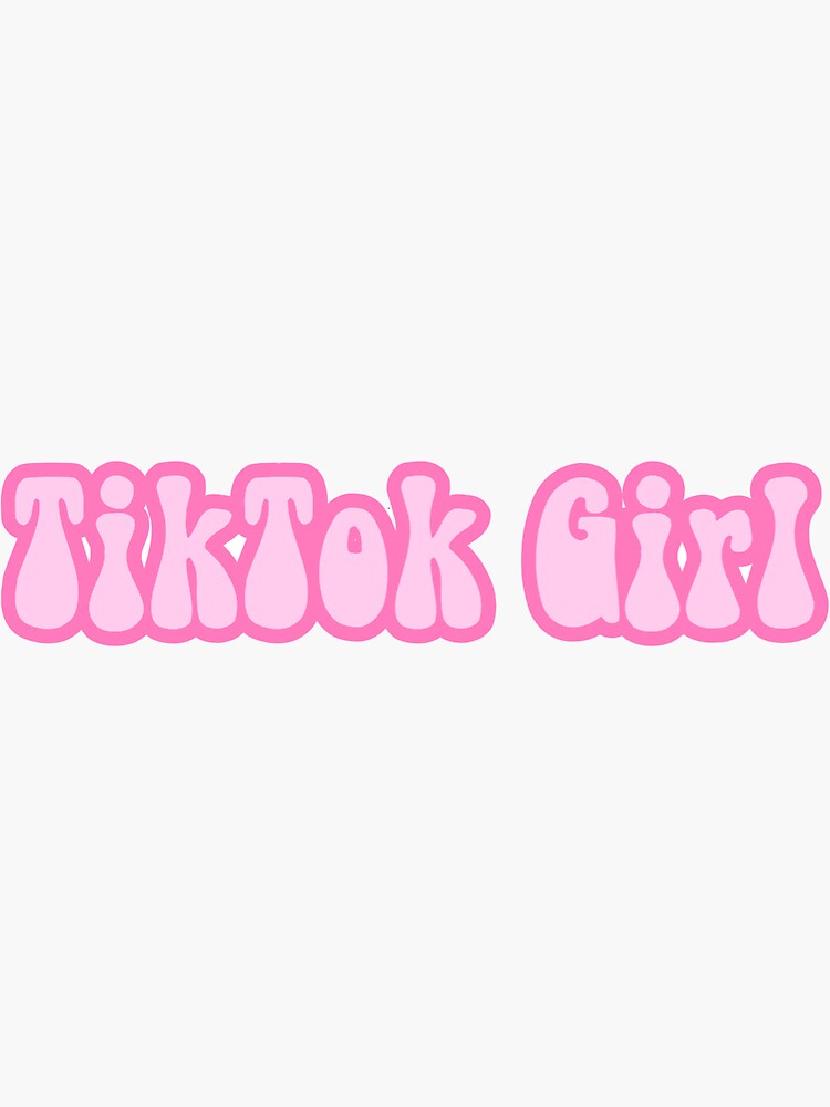 "TikTok Girl Design" Sticker by koaladesigns Redbubble