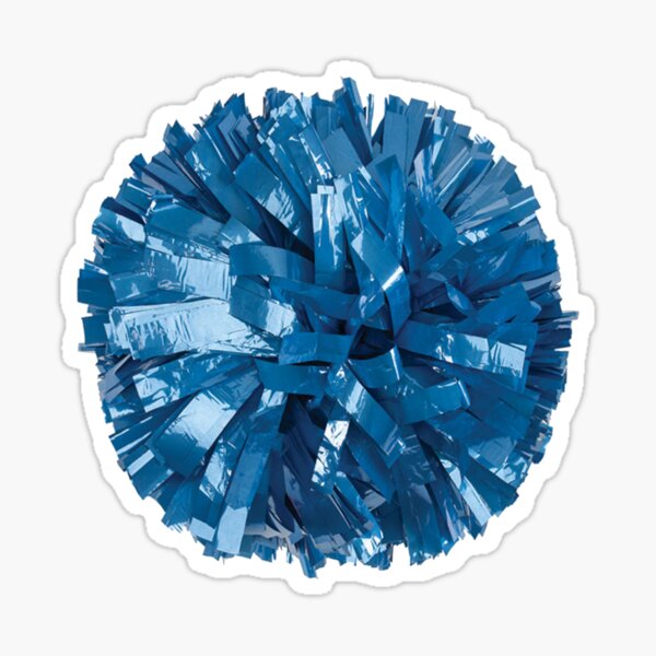 Pom Poms (Royal Blue & White) | Sticker