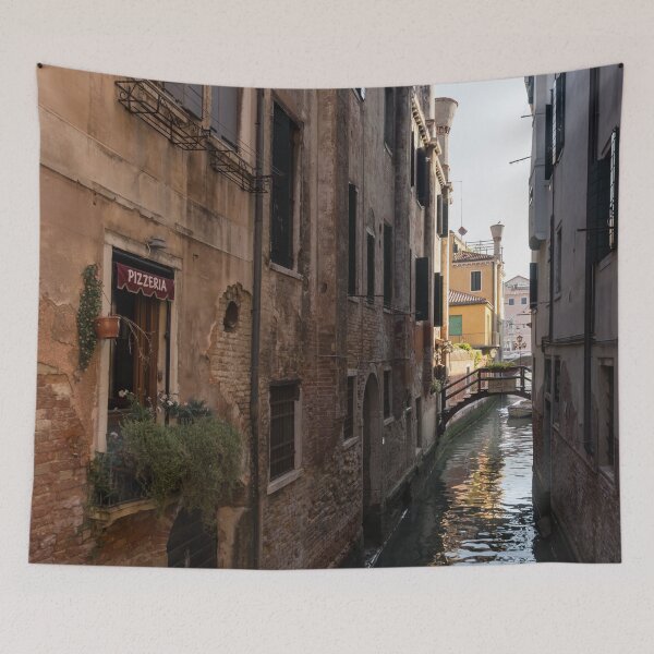 Item preview, Classic Venetian - Poste Vecie Bridge Pizzeria and Distinctive Chimneys designed and sold by Georgia Mizuleva.