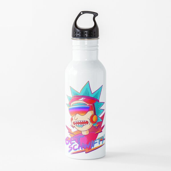get schwifty Rick and Morty retro Water Bottle