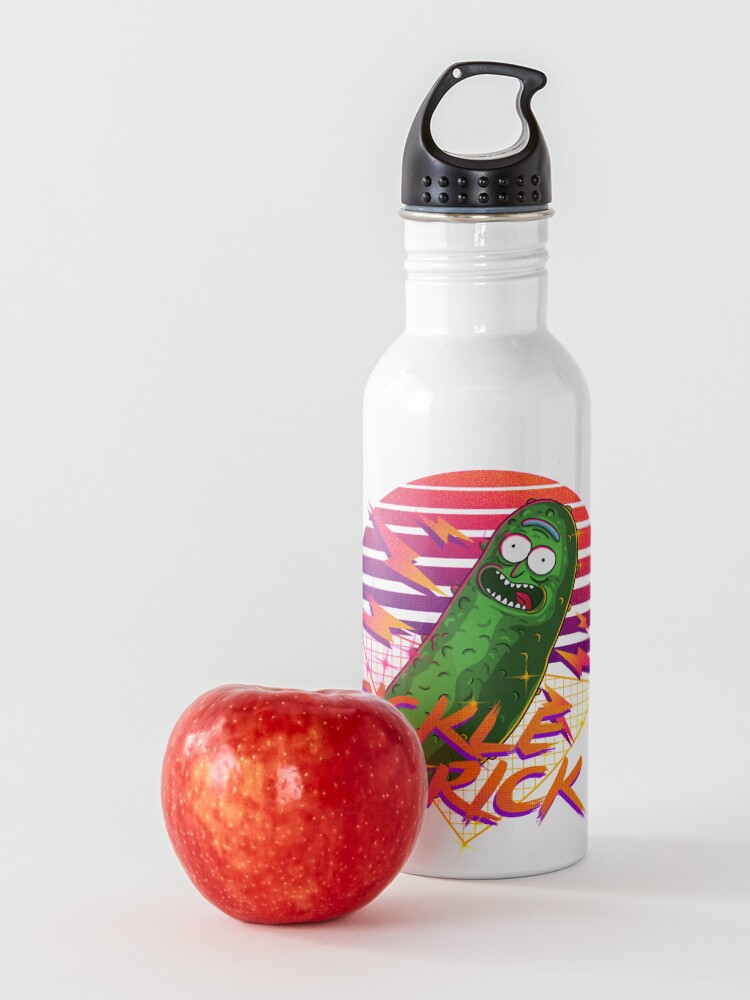 Alternate view of pickle rick Water Bottle