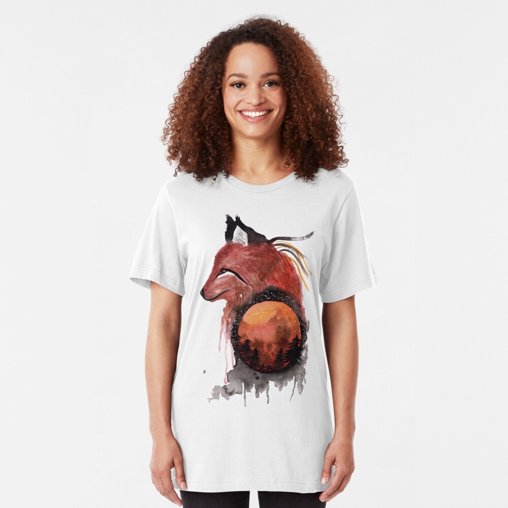 Tetrad the Bloodmoon Fox Slim Fit T-Shirt