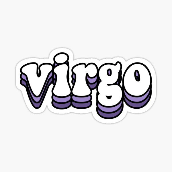 Virgo Zodiac Sign Sticker