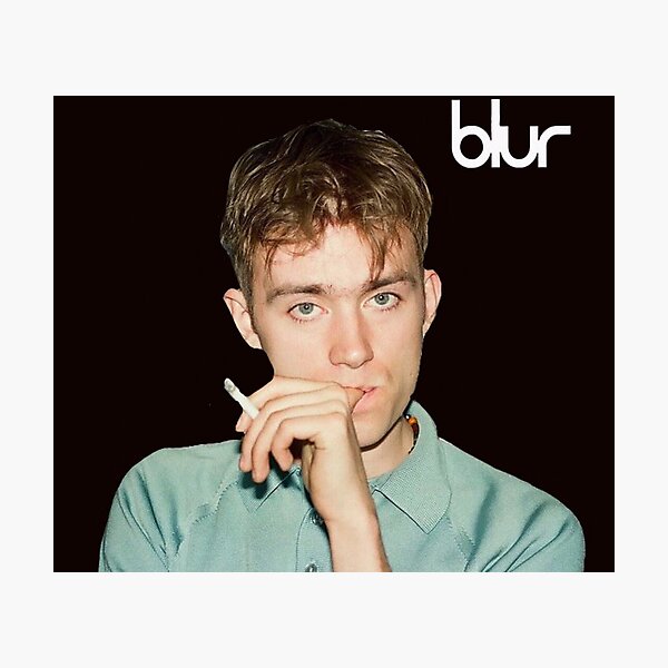 Damon albarn blur (black background) Photographic Print