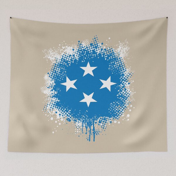 Item preview, Flag of Micronesia - Splat designed and sold by pixelinga.