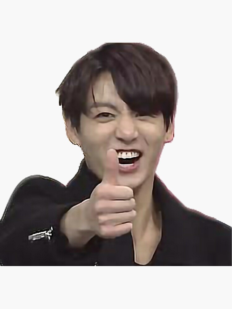 "Jungkook meme" Sticker by vee12 | Redbubble