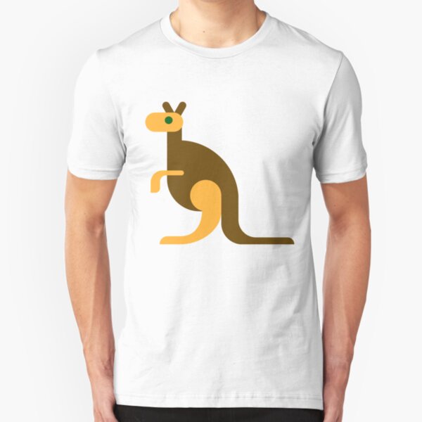 Cute Hopping Kangaroo Slim Fit T-Shirt
