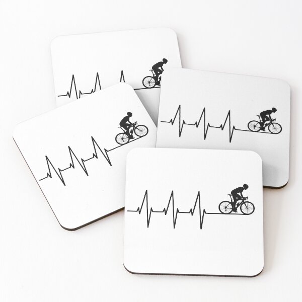 Item preview, Heartbeat mountain bike bicycle gift designed and sold by JonasDesign.