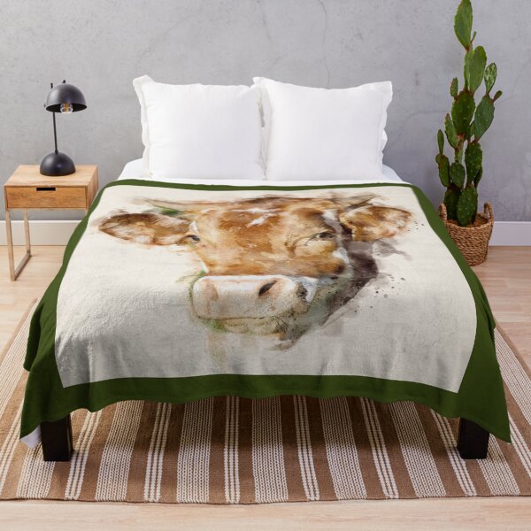 Item preview, Cow | Wildlife Watercolor Illustration designed and sold by DragonflyDes.
