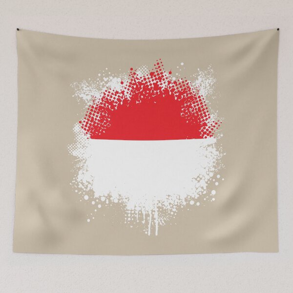 Item preview, Flag of Monaco - Splat designed and sold by pixelinga.