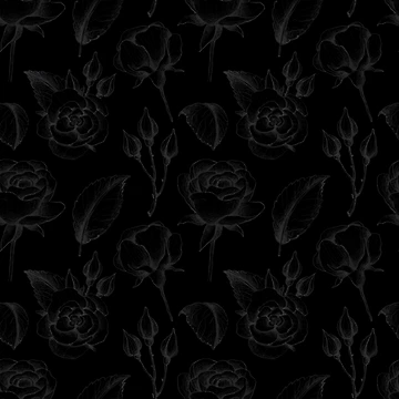 Artwork thumbnail, Dark Open Roses by Color Me F*@k!ng Happy