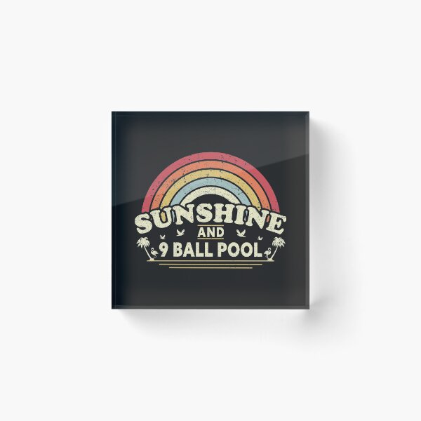 Artikelvorschau, 9 Ball Pool, Sonnenschein Grafik für Männer oder Frauen. Retro, Landdesign entworfen und verkauft von PackAPunch.
