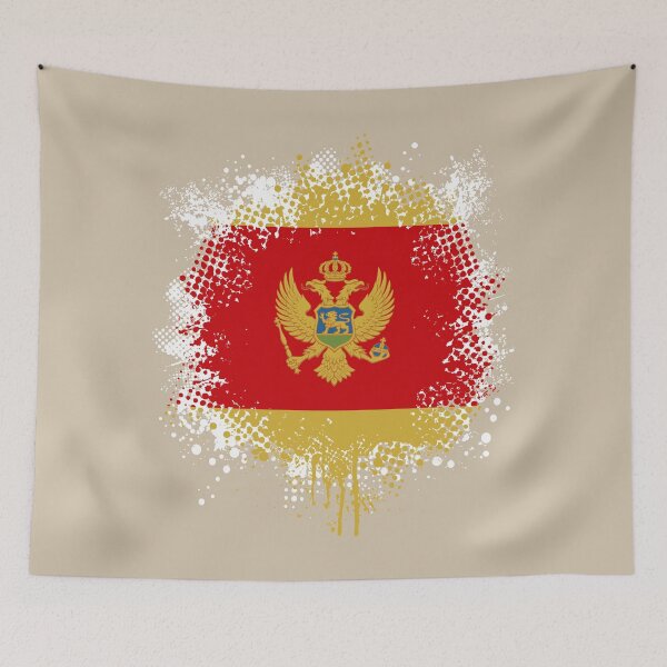Item preview, Flag of Montenegro - Splat designed and sold by pixelinga.