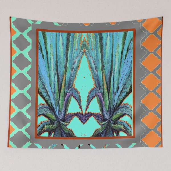 Item preview, SOUTHWEST PATTERN BLUE CACTI ABSTRACT designed and sold by sharlesart.