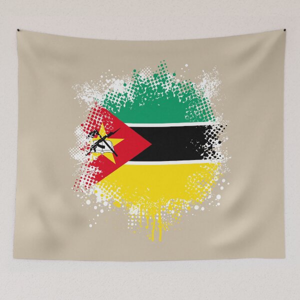 Item preview, Flag of Mozambique - Splat designed and sold by pixelinga.