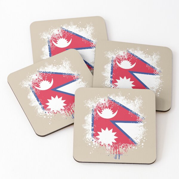 Item preview, Flag of Nepal - Splat designed and sold by pixelinga.