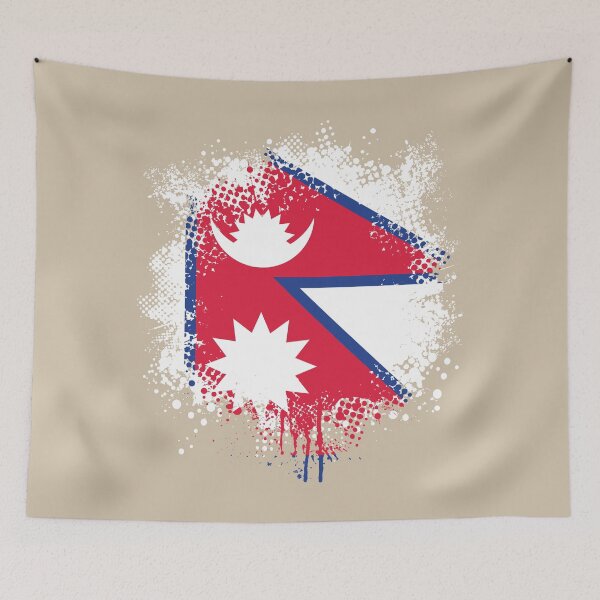 Item preview, Flag of Nepal - Splat designed and sold by pixelinga.