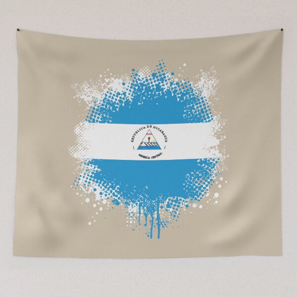 Item preview, Flag of Nicaragua - Splat designed and sold by pixelinga.