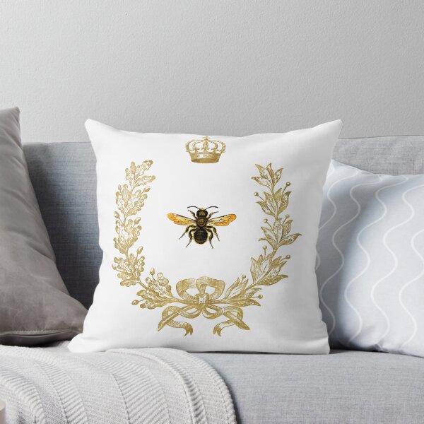 Item preview, French Bee Acorn wreath designed and sold by Wendy Paula Patterson.