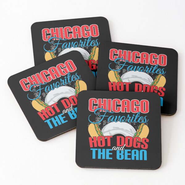 Item preview, Funny Chicago souvenir Chicago favorites Chicago hot dogs and The Bean designed and sold by chicagopatty.