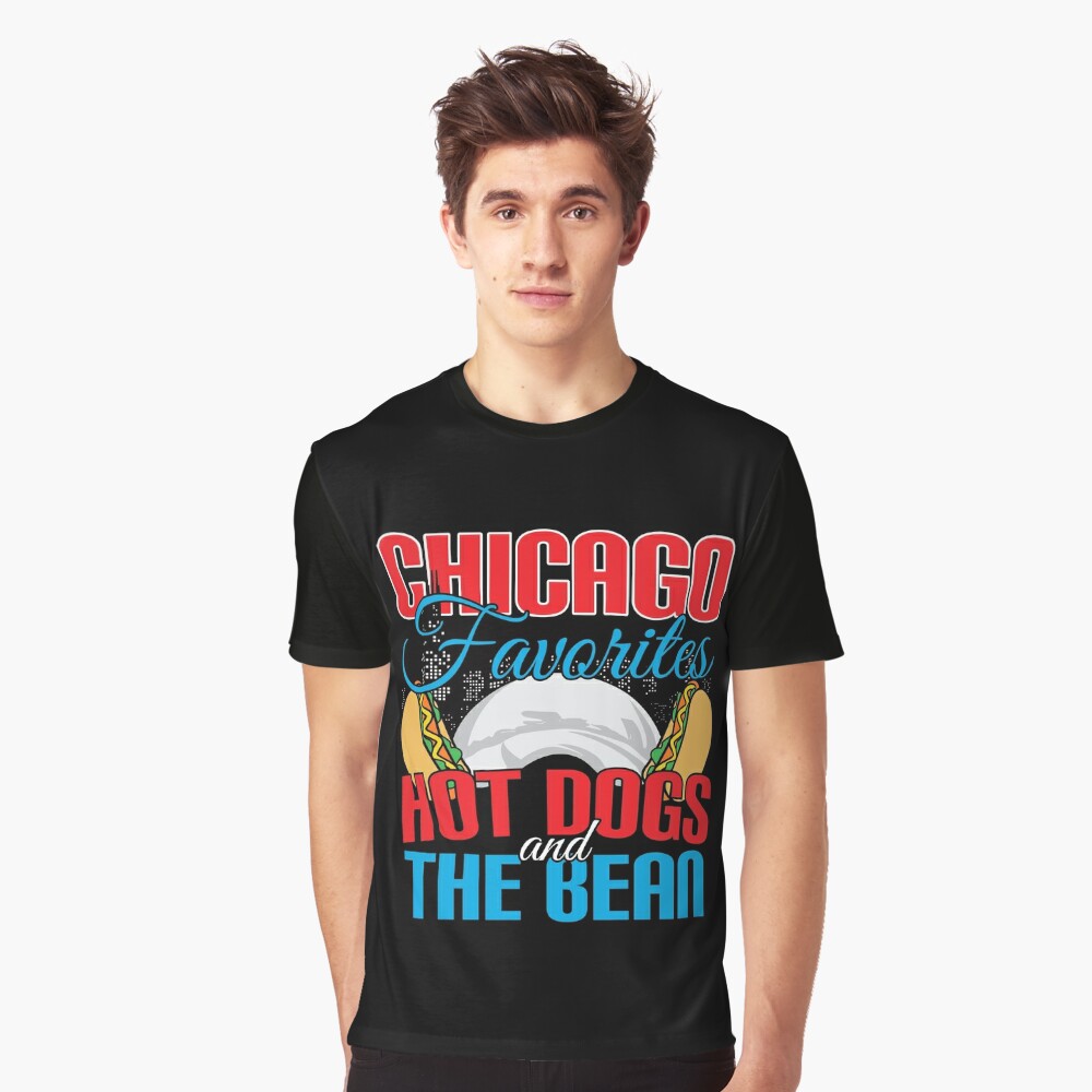 Chicago Bean T-shirt Bear - Great Chicago Gifts