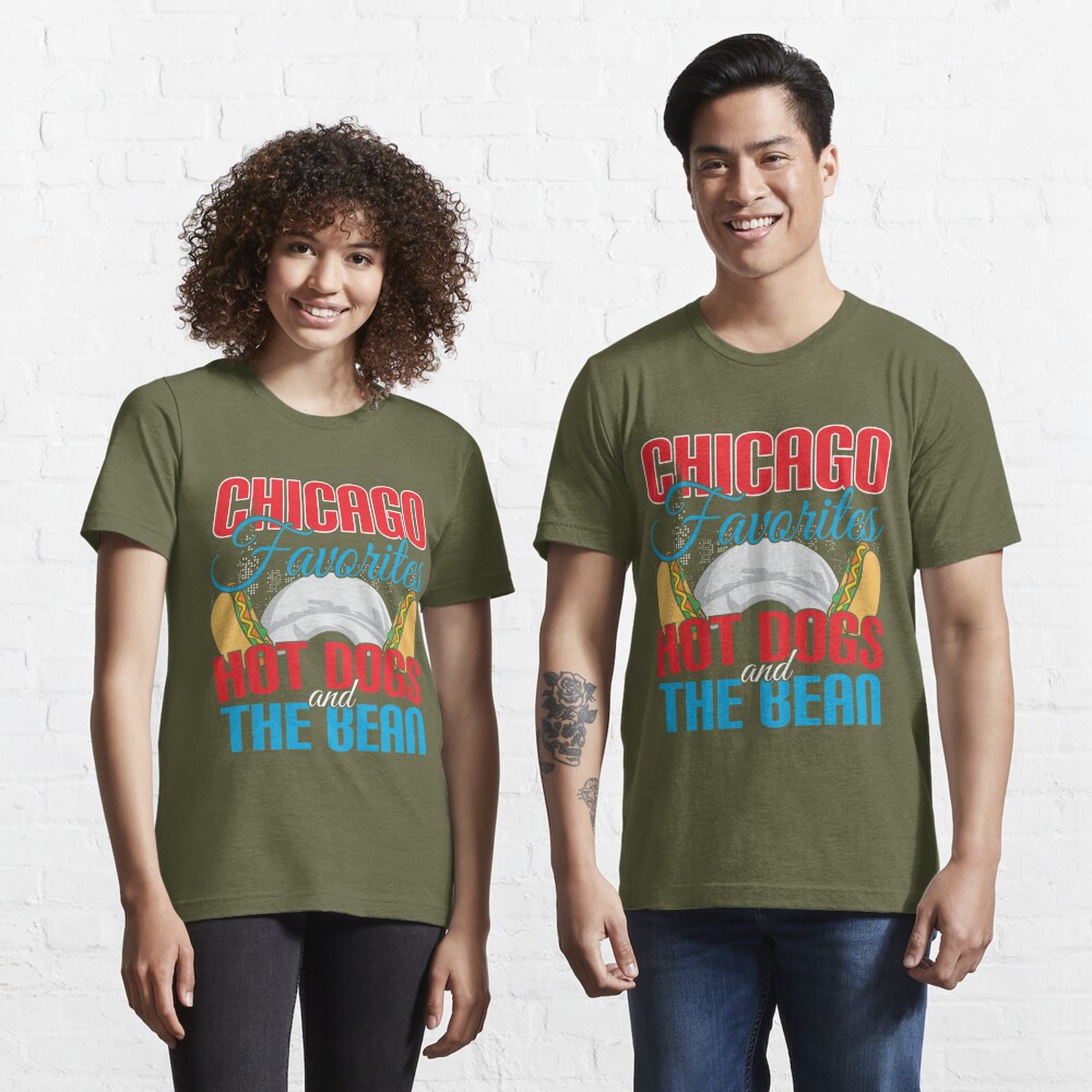 Chicago Bean T-shirt Bear - Great Chicago Gifts