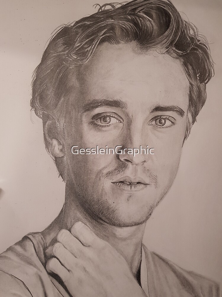 Tom Felton Greeting Card By Gessleingraphic Redbubble