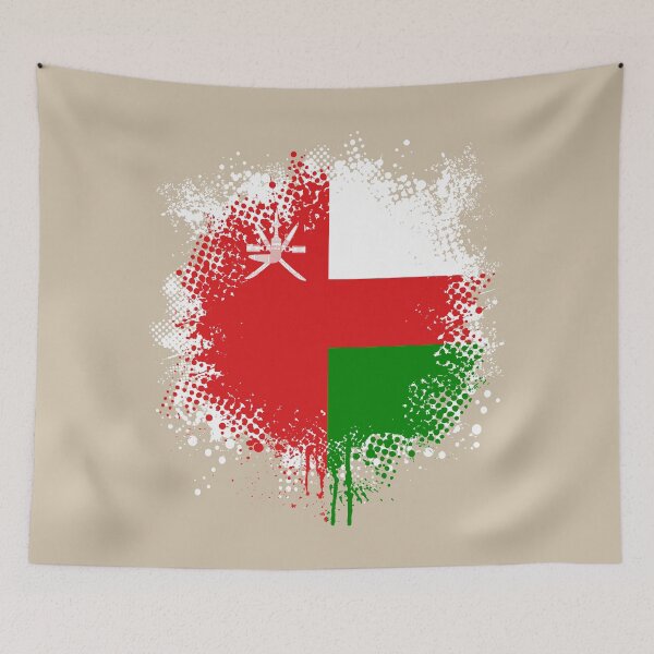 Item preview, Flag of Oman - Splat designed and sold by pixelinga.