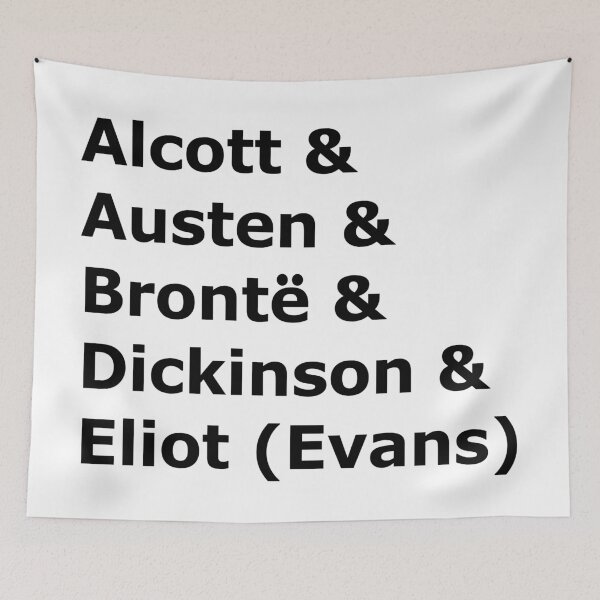 Item preview, Female Literary Classic Writers, Black Font designed and sold by ML-Design-Guy.