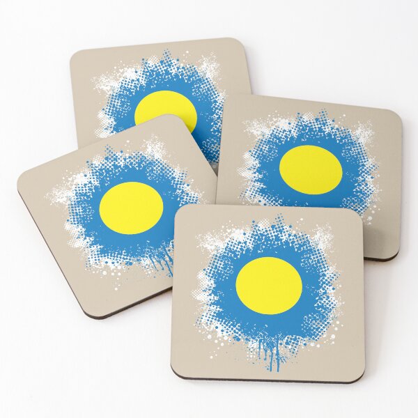 Item preview, Flag of Palau - Splat designed and sold by pixelinga.