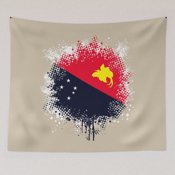 Item preview, Flag of Papua New Guinea - Splat designed and sold by pixelinga.