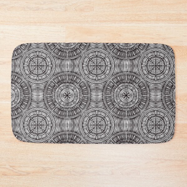 Item preview, Black and white radial designed and sold by inkblotcreative.