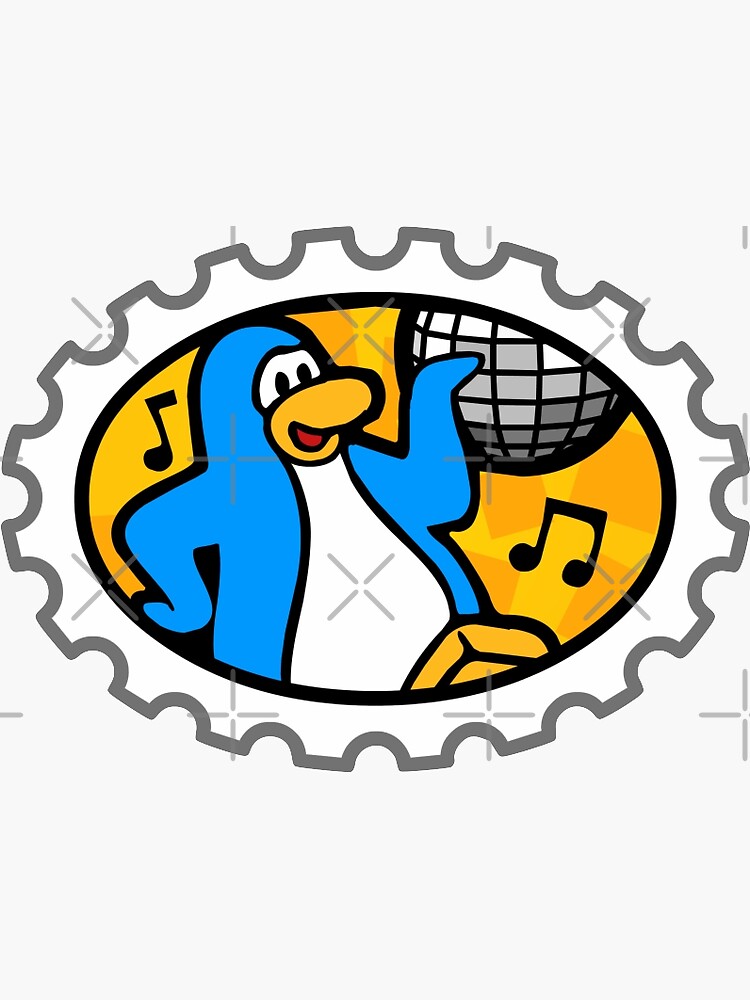 eat the rich - club penguin Sticker for Sale by charlottespice