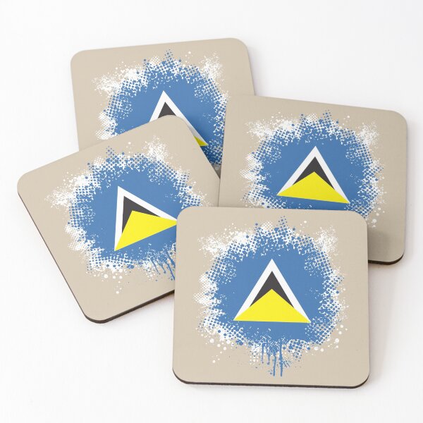 Item preview, Flag of Saint Lucia - Splat designed and sold by pixelinga.