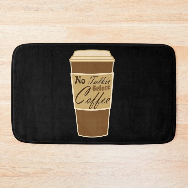 Item preview, Preppy cartoon paper cup typography no talkie before coffee designed and sold by LEILA ART SPACE.