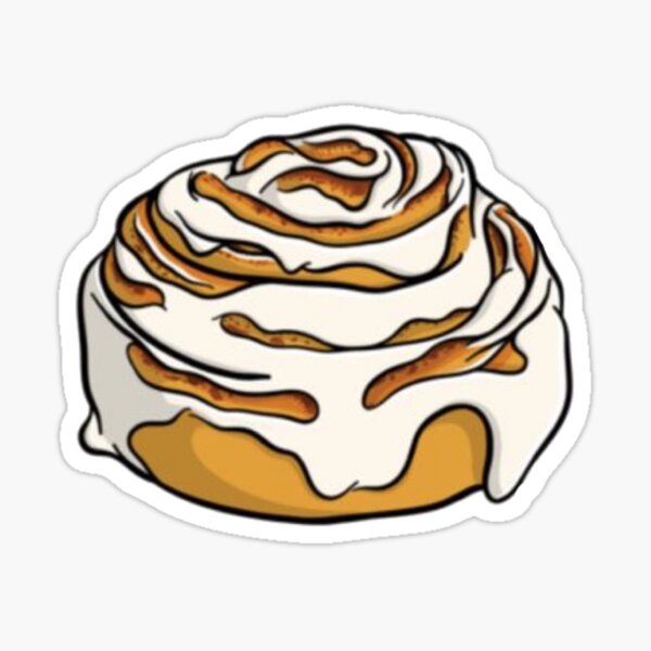 Cinnamon Roll Sticker for Sale by MWM1107