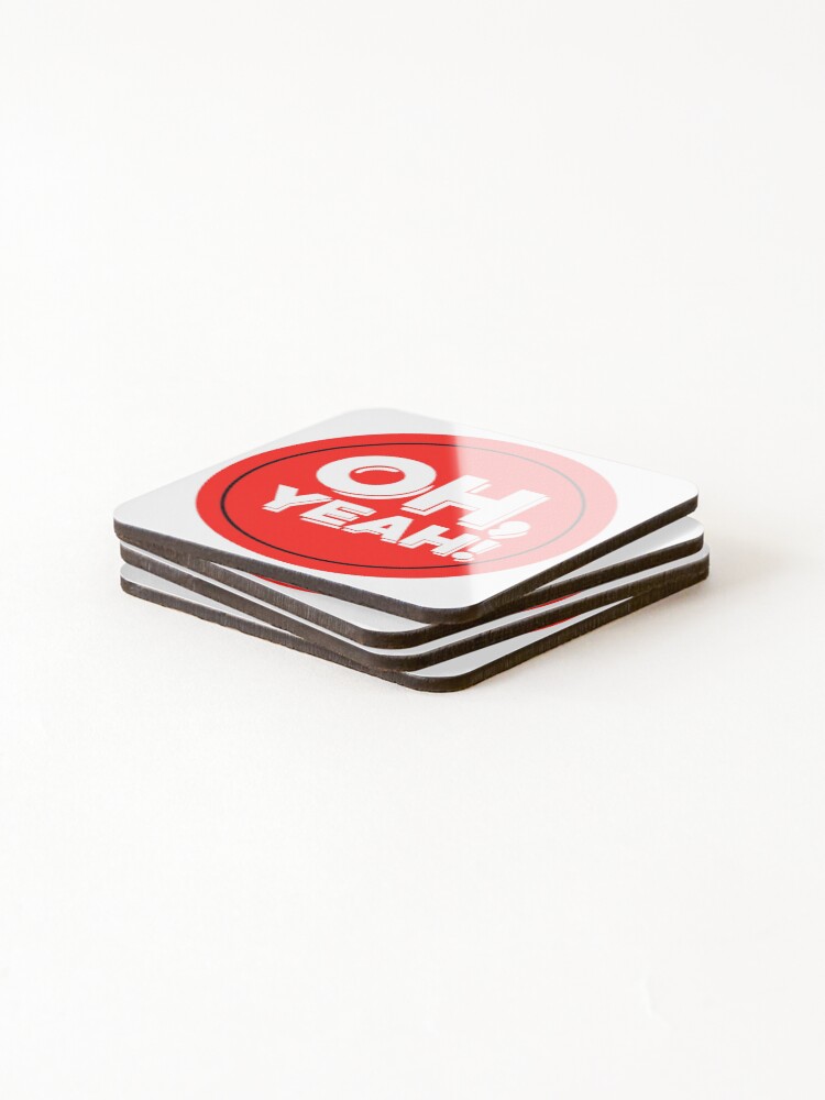 Thumbnail 4 of 5, Coasters (Set of 4), Oh yeah red designed and sold by Rusembell.