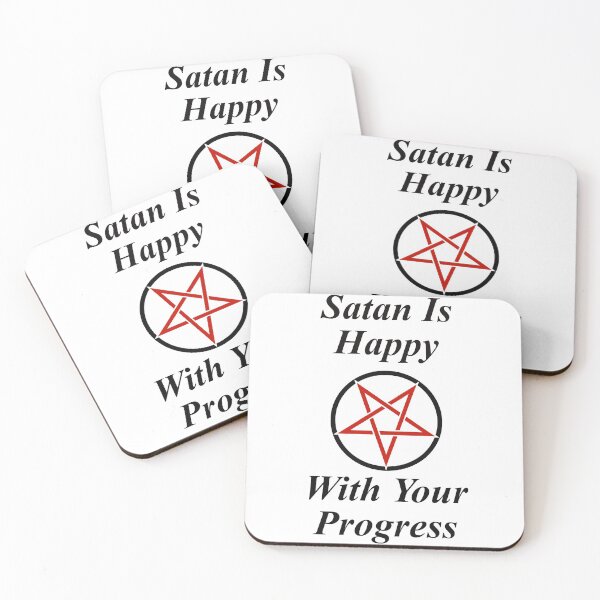 Item preview, Satan is Happy With Your Progress Funny Design designed and sold by FadedFoxx.