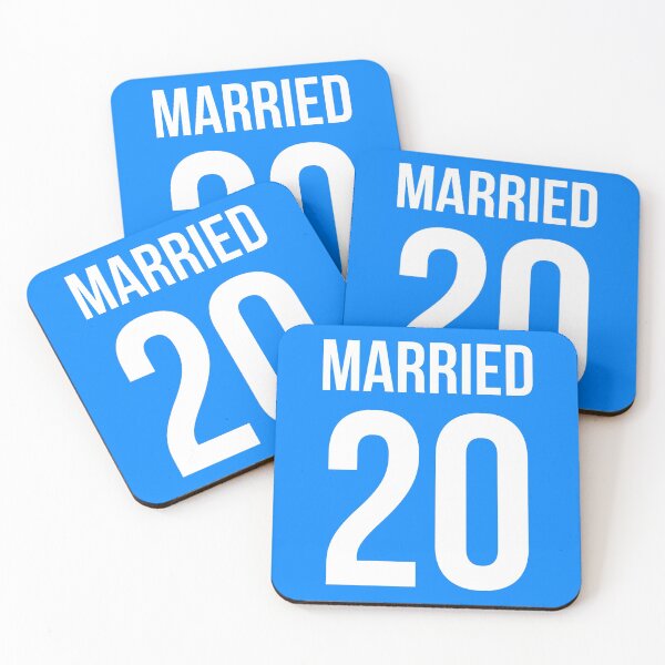 Item preview, MARRIED 20 since anniversary couple designed and sold by atevern.