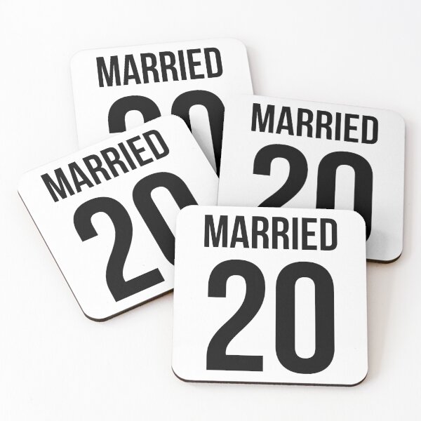 Item preview, MARRIED 20 since anniversary couple designed and sold by atevern.
