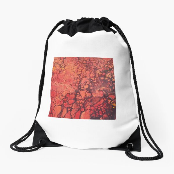 Lava Flow Drawstring Bag