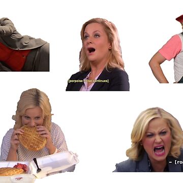 Artwork thumbnail, leslie knope sticker pack by jelantzy