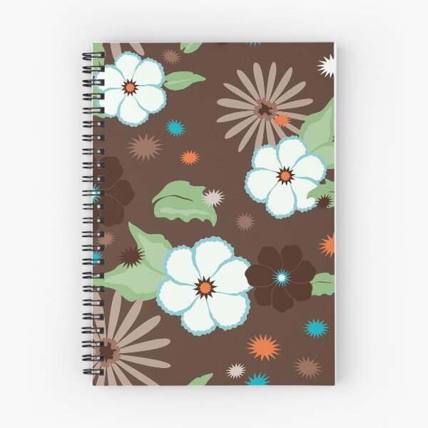 Aperçu de l'œuvre RETRO Cacao Floral créée et vendue par ZENDYtechSTYLE.