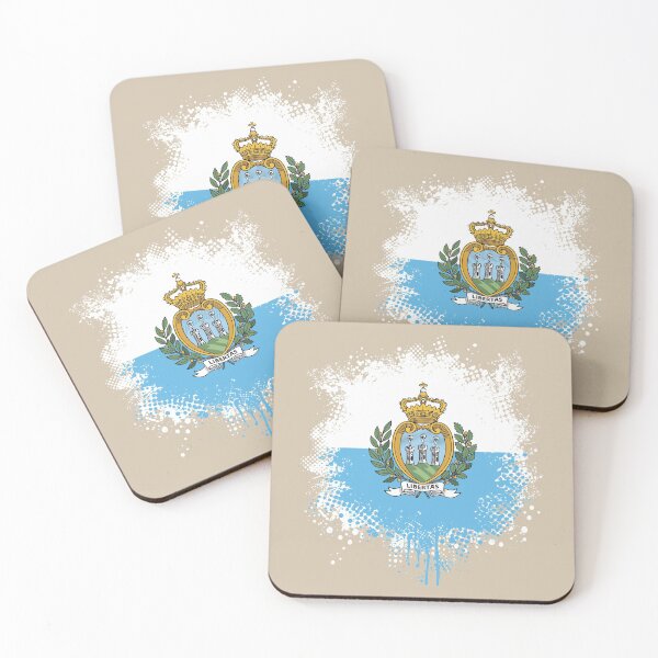 Item preview, Flag of San Marino - Splat designed and sold by pixelinga.