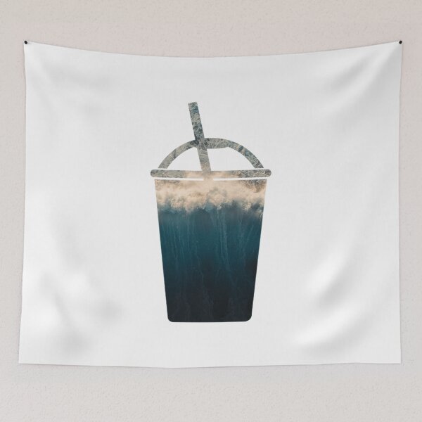 Item preview, Ocean Break Coffee Smoothie Cup designed and sold by PiscesVibes.