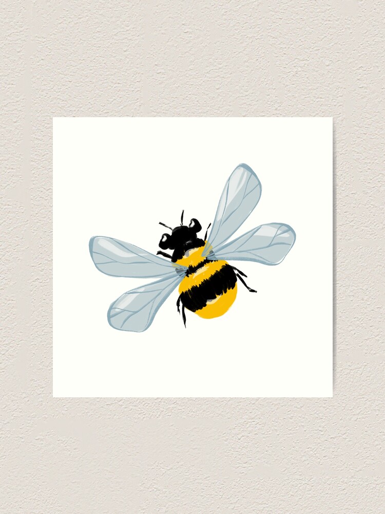 Cute Little Bumble Bee Art Print