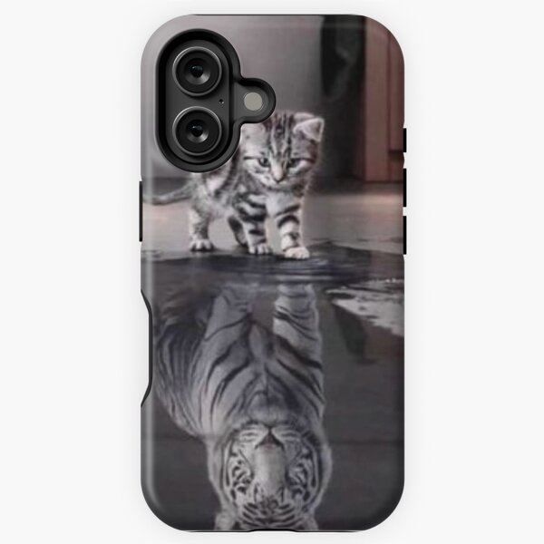 Item preview, kitten who sees his reflection in a mess of water designed and sold by jessica temblay.